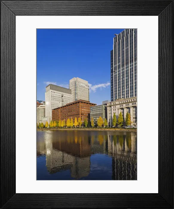 Framed Print : Japan, Honshu, Tokyo, Marunouchi, Hibiya-dori and Marunouchi Area Skyline Reflected Framed Print : Japan, Honshu, Tokyo, Marunouchi, Hibiya-dori and Marunouchi Area Skyline Reflected