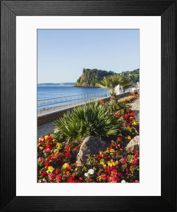 Framed Print : England, Devon, Teignmouth, Teignmouth Beach Framed Print : England, Devon, Teignmouth, Teignmouth Beach