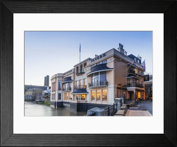 Framed Print : England, London, Greenwich, Trafalgar Tavern Pub Framed Print : England, London, Greenwich, Trafalgar Tavern Pub