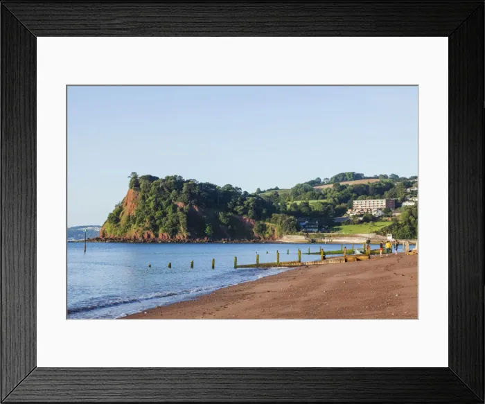 Framed Print : England, Devon, Teignmouth, Teignmouth Beach Framed Print : England, Devon, Teignmouth, Teignmouth Beach