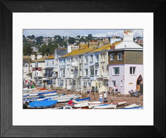Framed Print : England, Devon, Teignmouth, Waterfront Housing Framed Print : England, Devon, Teignmouth, Waterfront Housing