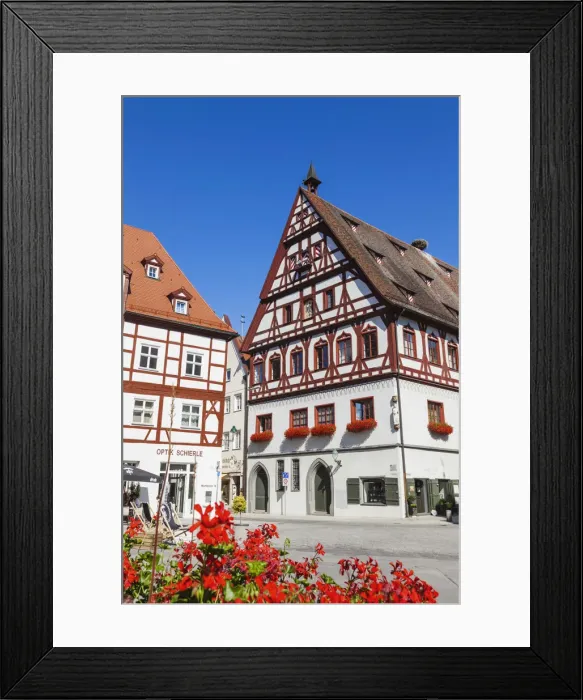 Framed Print : Germany, Bavaria, Romantic Road, Nordlingen, Street Scene Framed Print : Germany, Bavaria, Romantic Road, Nordlingen, Street Scene