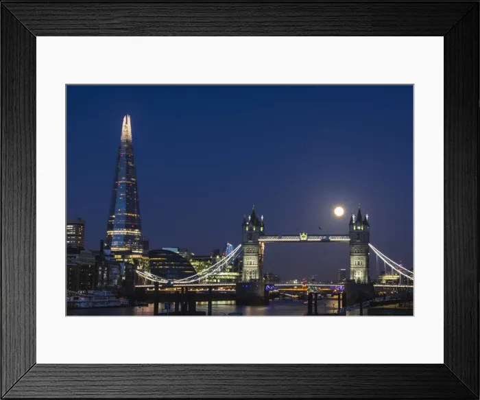 Framed Print : England, London, Tower Bridge and The Shard Framed Print : England, London, Tower Bridge and The Shard