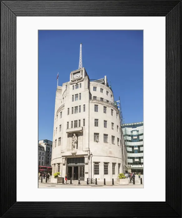 Framed Print : England, London, Portland Place, The BBC Broadcasting House