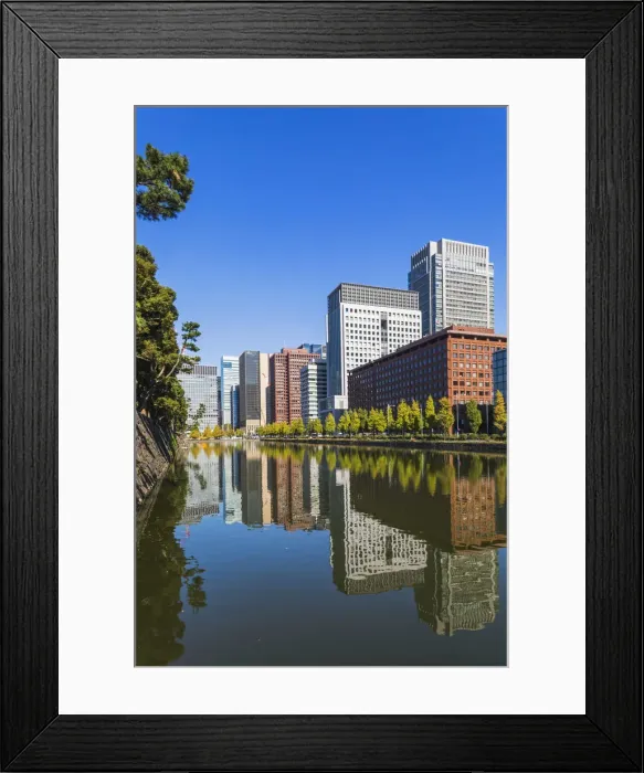 Framed Print : Japan, Honshu, Tokyo, Marunouchi District Skyline Framed Print : Japan, Honshu, Tokyo, Marunouchi District Skyline