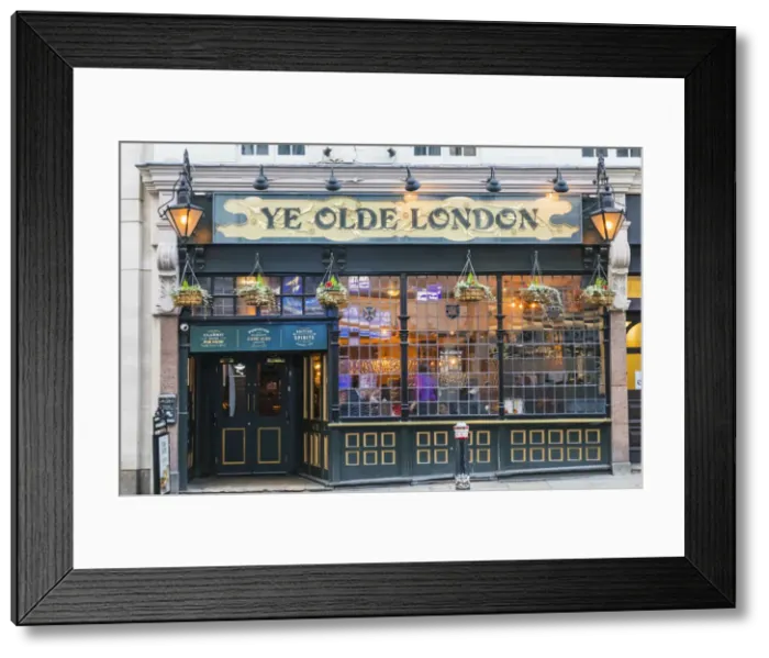 Framed Print : England, London, The City of London, The Ye Olde London Pub Framed Print : England, London, The City of London, The Ye Olde London Pub