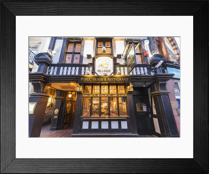 Framed Print : England, London, The City of London, The George Pub