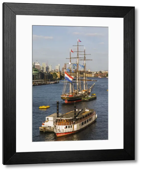 Framed Print : England, London, Docklands and River Thames Framed Print : England, London, Docklands and River Thames