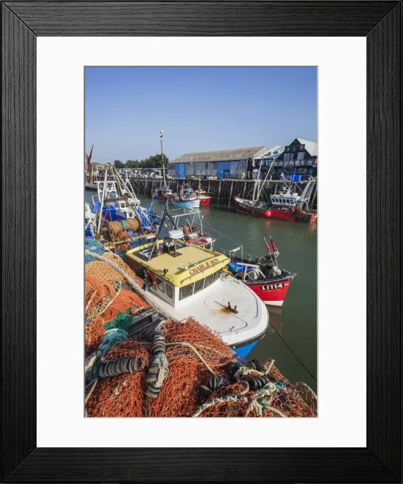 Framed Print : England, Kent, Whitstable, Whitstable Harbour Framed Print : England, Kent, Whitstable, Whitstable Harbour