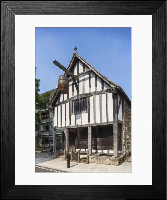 Framed Print : England, Hampshire, Southampton, The Medieval Merchants House Framed Print : England, Hampshire, Southampton, The Medieval Merchants House