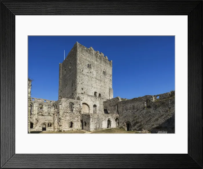 Framed Print : England, Hampshire, Portchester, Portchester Castle Framed Print : England, Hampshire, Portchester, Portchester Castle