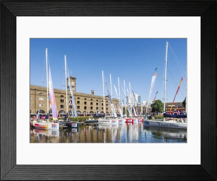 Framed Print : England, London, St Katherines Dock Framed Print : England, London, St Katherines Dock