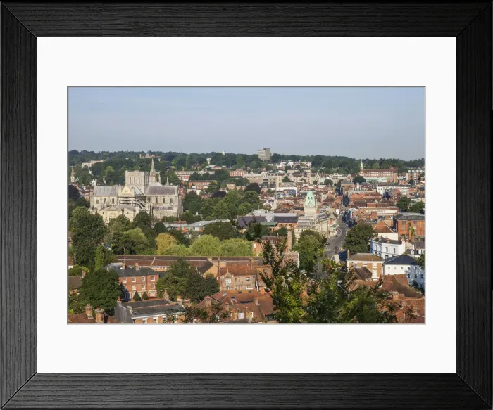 Framed Print : England, Hampshire, Winchester, City Skyline Framed Print : England, Hampshire, Winchester, City Skyline