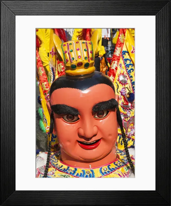 Framed Print : China, Hong Kong, Annual New Years Day Festival Parade, Lucky God Framed Print : China, Hong Kong, Annual New Years Day Festival Parade, Lucky God