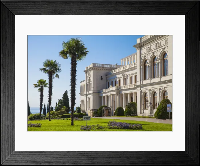 Framed Print : Ukraine, Crimea, Livadia Palace, location of the Yalta conference in 1945talks took Framed Print : Ukraine, Crimea, Livadia Palace, location of the Yalta conference in 1945talks took
