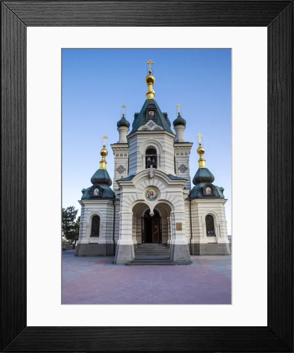 Framed Print : Ukraine, Crimea, Foros, Foros church sitting on top of a cliff overlooking the Black Sea Framed Print : Ukraine, Crimea, Foros, Foros church sitting on top of a cliff overlooking the Black Sea