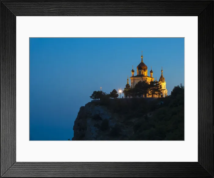 Framed Print : Ukraine, Crimea, Foros, Foros church sitting on top of a cliff overlooking the Black Sea Framed Print : Ukraine, Crimea, Foros, Foros church sitting on top of a cliff overlooking the Black Sea