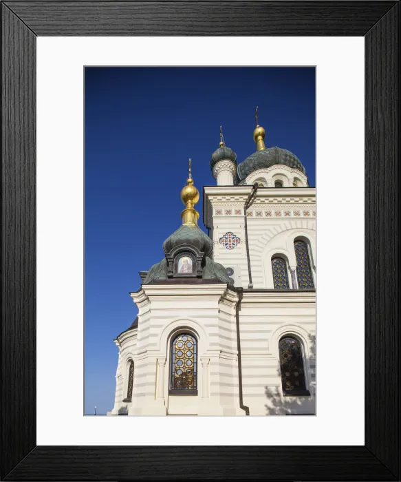Framed Print : Ukraine, Crimea, Foros, Foros church sitting on top of a cliff overlooking the Black Sea Framed Print : Ukraine, Crimea, Foros, Foros church sitting on top of a cliff overlooking the Black Sea