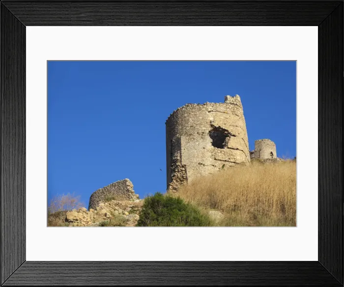 Framed Print : Ukraine, Crimea, Balaklava, Fortress ruins Framed Print : Ukraine, Crimea, Balaklava, Fortress ruins