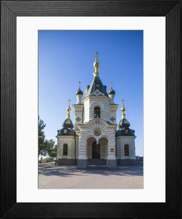 Framed Print : Ukraine, Crimea, Foros, Foros church sitting on top of a cliff overlooking the Black Sea Framed Print : Ukraine, Crimea, Foros, Foros church sitting on top of a cliff overlooking the Black Sea