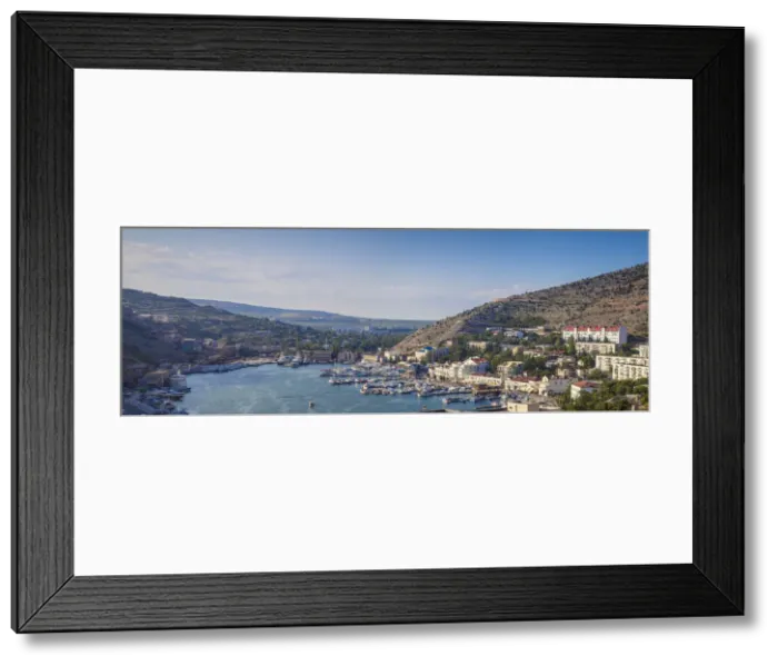 Framed Print : Ukraine, Crimea, View of Balaklava Bay