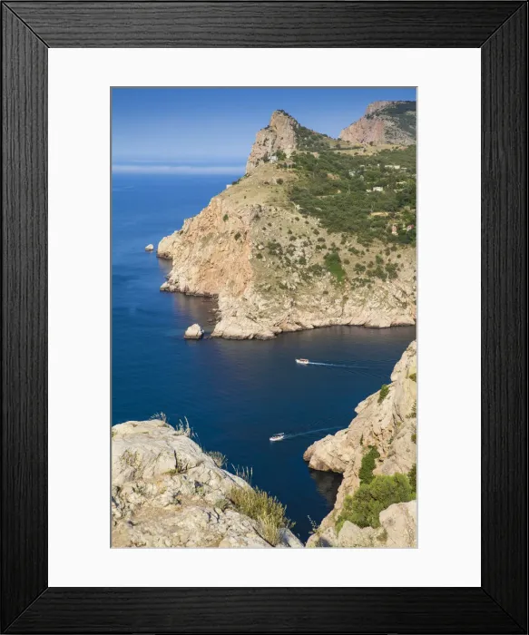 Framed Print : Ukraine, Crimea, Balaklava, Sea entrance to Balaklava bay