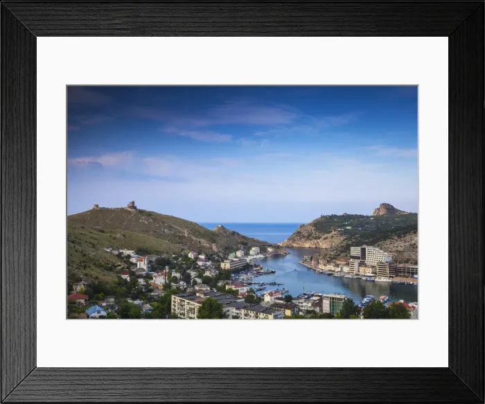Framed Print : Ukraine, Crimea, Balaklava, Balaklava Bay Framed Print : Ukraine, Crimea, Balaklava, Balaklava Bay