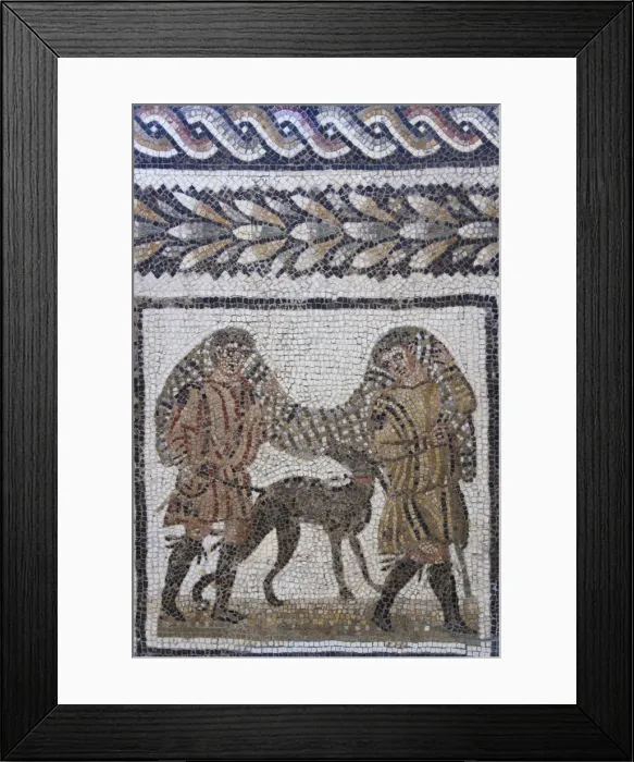 Framed Print : Tunisia, Northern Tunisia, Utica, Musee d Utique, Roman-era mosaic Framed Print : Tunisia, Northern Tunisia, Utica, Musee d Utique, Roman-era mosaic