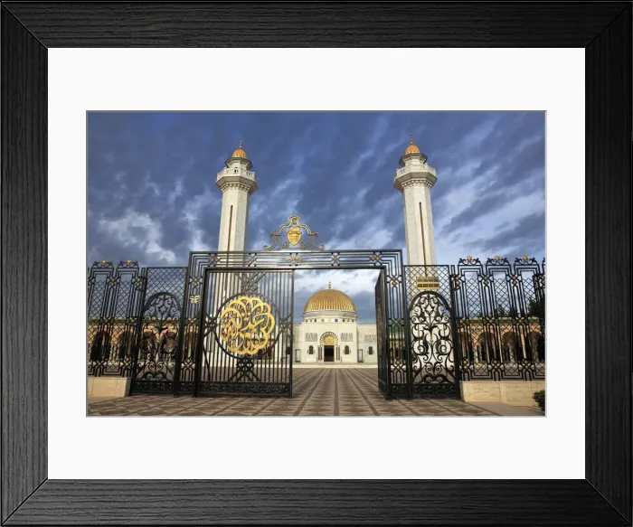 Framed Print : Mausoleum of Habib Bourghiba (1963), Monastir Framed Print : Mausoleum of Habib Bourghiba (1963), Monastir