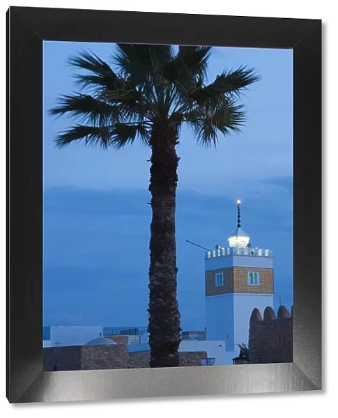Tunisia, Cap Bon, Hammamet, Place 7 Novembre and Medina mosque