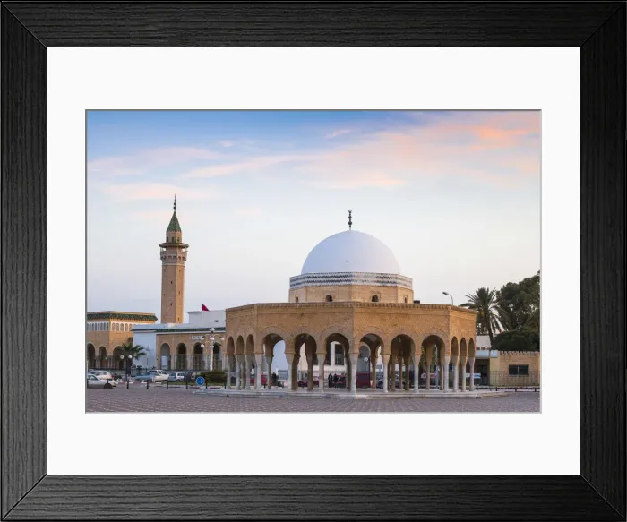 Framed Print : Tunisia, Monastir, Bourguiba mausoleum complex and Hanafi Mosque of Bourguiba Framed Print : Tunisia, Monastir, Bourguiba mausoleum complex and Hanafi Mosque of Bourguiba