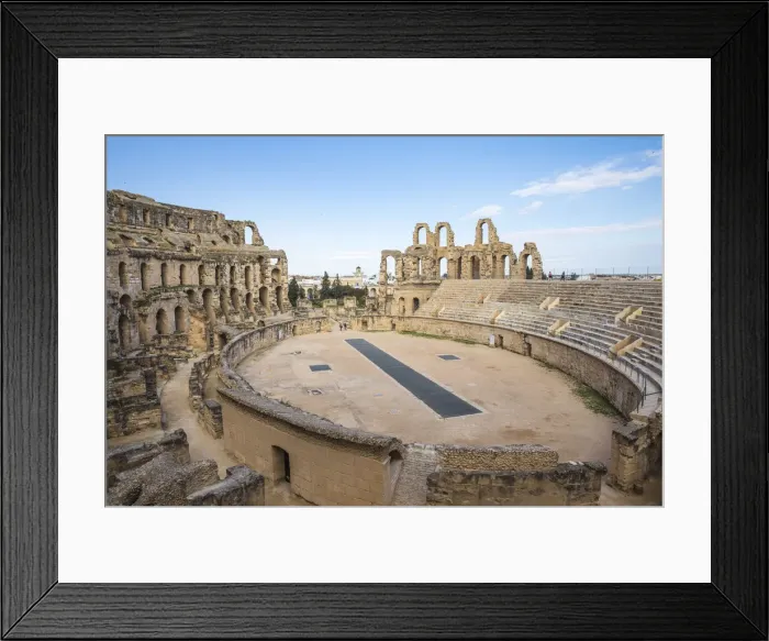 Framed Print : Tunisia, El Jem, Roman Amphitheatre Framed Print : Tunisia, El Jem, Roman Amphitheatre