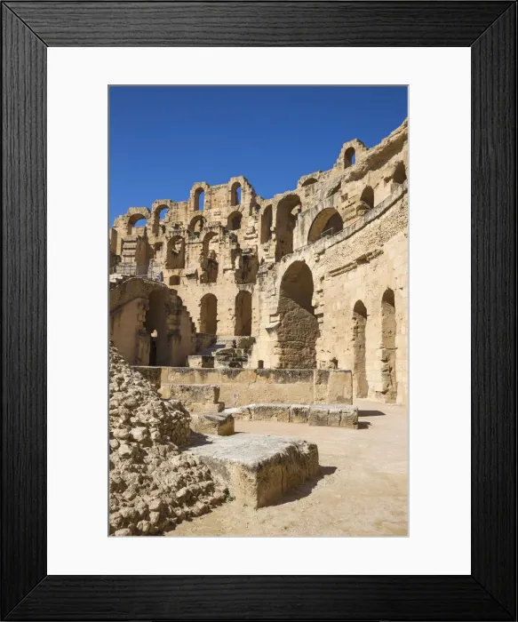 Framed Print : Tunisia, El Jem, Roman Amphitheatre Framed Print : Tunisia, El Jem, Roman Amphitheatre