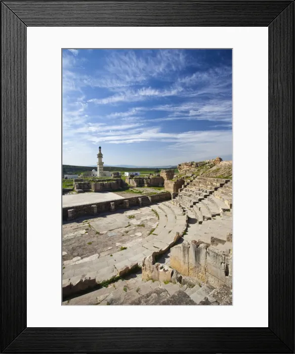 Framed Print : Tunisia, Northern Tunisia, Bulla Regia, ruins of underground Roman-era villas, theater Framed Print : Tunisia, Northern Tunisia, Bulla Regia, ruins of underground Roman-era villas, theater