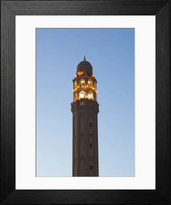 Framed Print : Tunisia, The Jerid Area, Tozeur, Avenue Habib Bourguiba, Mosque el-Ferdous Framed Print : Tunisia, The Jerid Area, Tozeur, Avenue Habib Bourguiba, Mosque el-Ferdous