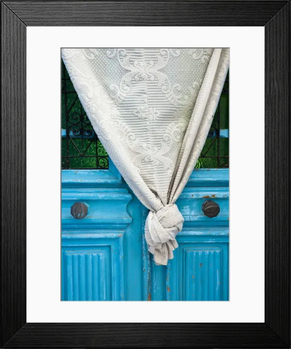 Framed Print : Tunisia, Cap Bon, Hammamet, Medina door Framed Print : Tunisia, Cap Bon, Hammamet, Medina door