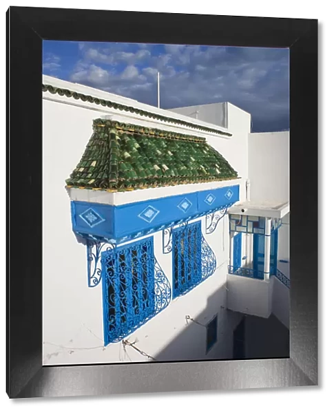Tunisia, Sidi Bou Said, house detail