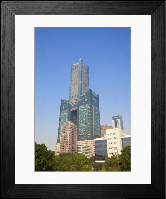 Framed Print : Taiwan, Kaohsiung, Singuang Ferry Whar, View of Kaoshiung 85 Sky Tower - Tunex Sky Tower Framed Print : Taiwan, Kaohsiung, Singuang Ferry Whar, View of Kaoshiung 85 Sky Tower - Tunex Sky Tower