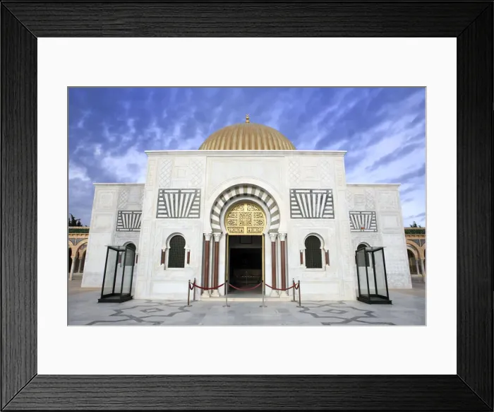Framed Print : Mausoleum of Habib Bourghiba (1963), Monastir Framed Print : Mausoleum of Habib Bourghiba (1963), Monastir