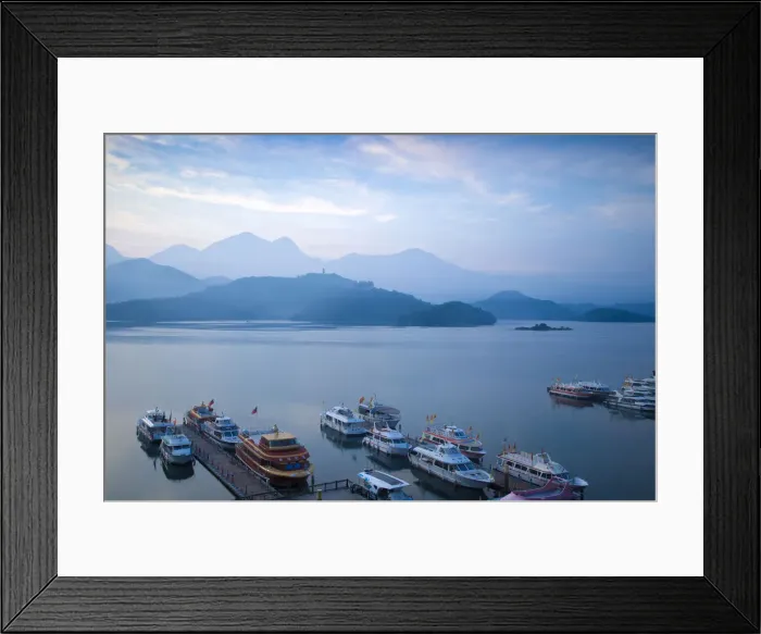 Framed Print : Taiwan, Nantou, Sun Moon Lake, Shuishe Pier Framed Print : Taiwan, Nantou, Sun Moon Lake, Shuishe Pier