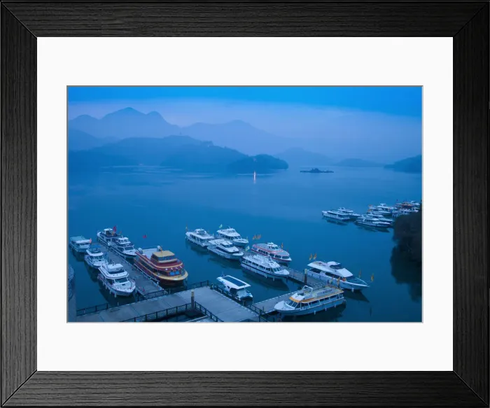 Framed Print : Taiwan, Nantou, Sun Moon Lake, Shuishe Pier Framed Print : Taiwan, Nantou, Sun Moon Lake, Shuishe Pier