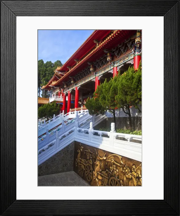 Framed Print : Taiwan, Nantou, Sun Moon Lake, Wenwu Temple Framed Print : Taiwan, Nantou, Sun Moon Lake, Wenwu Temple