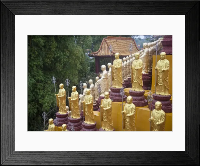 Framed Print : Taiwan, Kaohsiung, Fo Guang Shan Monastery, Great Buddha Land