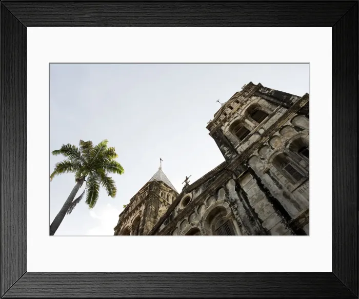 Framed Print : Christ Church Anglican cathedral and palm tree, Stone Town, Unguja Island, Zanzibar Framed Print : Christ Church Anglican cathedral and palm tree, Stone Town, Unguja Island, Zanzibar