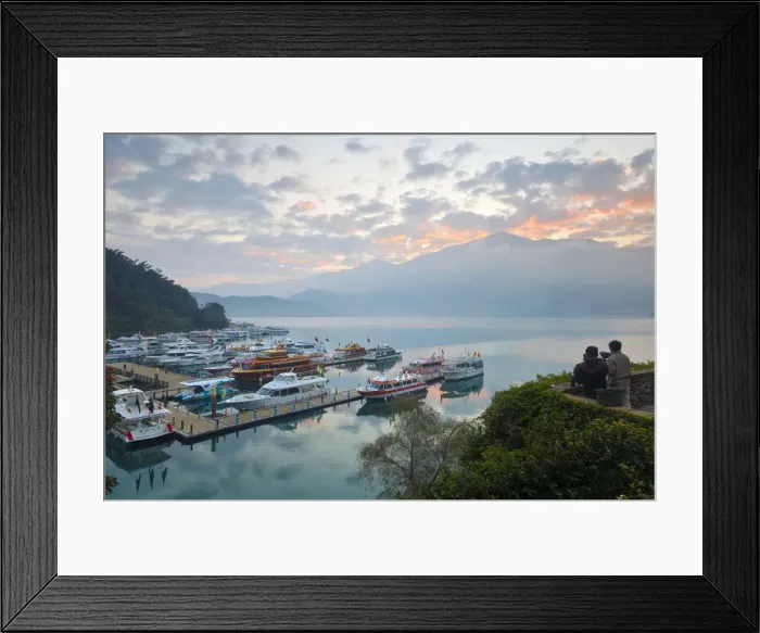 Framed Print : Taiwan, Nantou, Sun Moon Lake, Shuishe Pier Framed Print : Taiwan, Nantou, Sun Moon Lake, Shuishe Pier