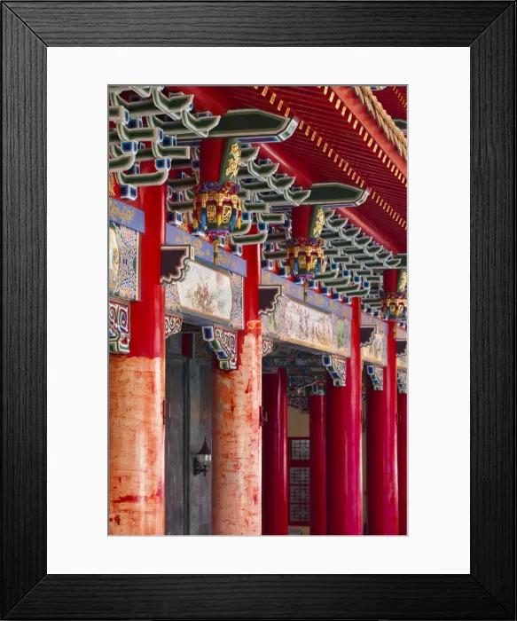 Framed Print : Taiwan, Nantou, Sun Moon Lake, Wenwu Temple Framed Print : Taiwan, Nantou, Sun Moon Lake, Wenwu Temple