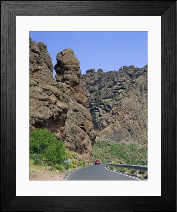 Framed Print : Spain, Canary Islands, Grand Canaria, Scenic Road Framed Print : Spain, Canary Islands, Grand Canaria, Scenic Road