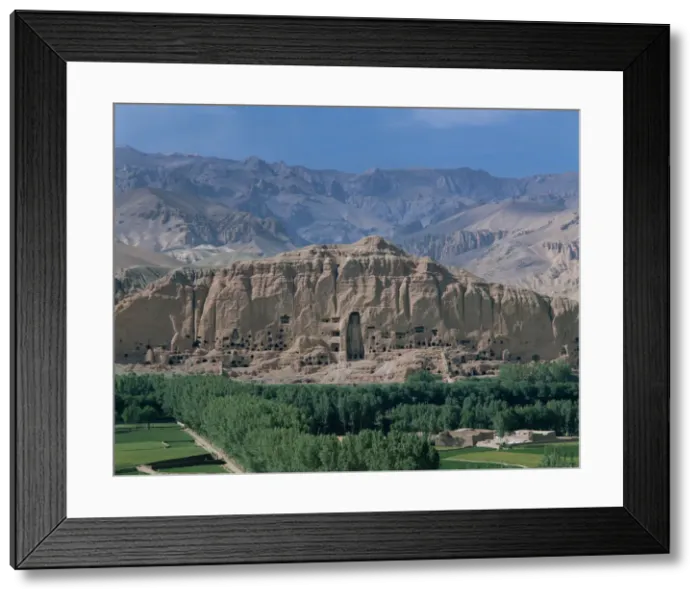 Framed Print : Afghanistan, Bamiyan Valley and Giant Buddha