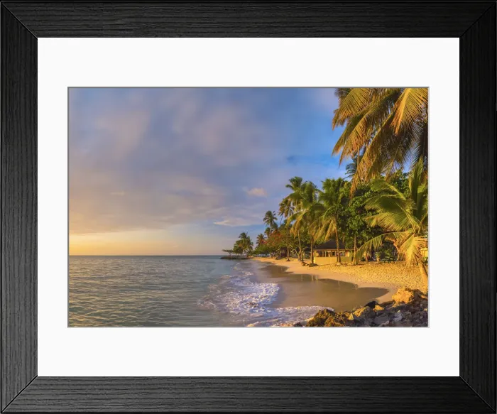 Framed Print : Caribbean, Trinidad and Tobago, Tobago, Pigeon Point Framed Print : Caribbean, Trinidad and Tobago, Tobago, Pigeon Point