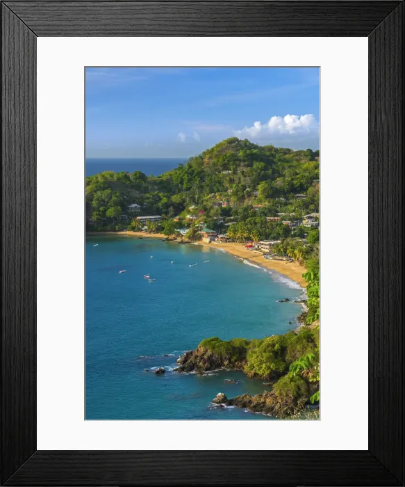 Framed Print : Caribbean, Trinidad and Tobago, Tobago, Castara Bay, Castara Framed Print : Caribbean, Trinidad and Tobago, Tobago, Castara Bay, Castara